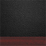 Fabric: Black Leather Soft Vinyl with Mahogany