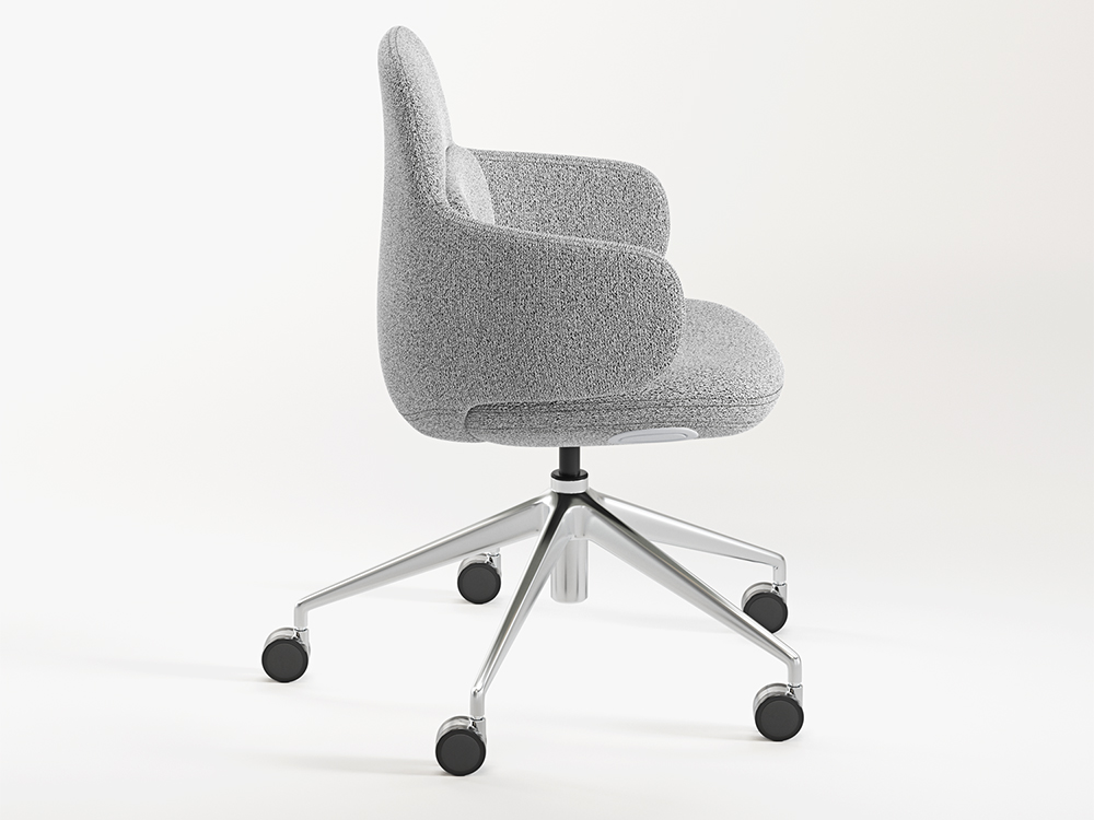 Viva Club Chair - Aluminum - Image 4