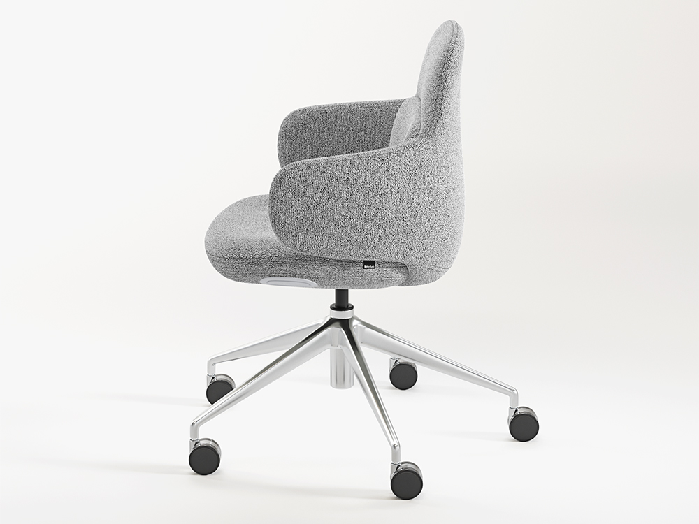 Viva Club Chair - Aluminum - Image 5